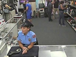 Busty Latina Office Strips For Money In A Pawn Shop